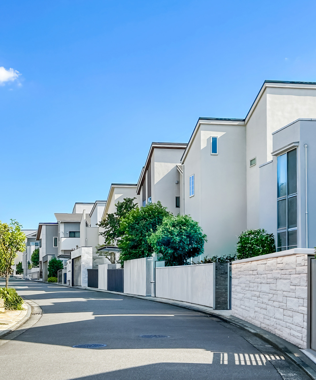 戸建ての街並み